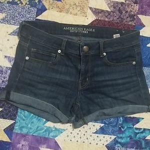 American Eagle Dark Wash Jean Shorts Size 12